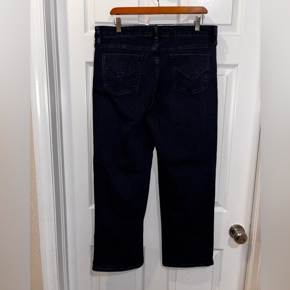 Hudson Jeans Womens Dark Wash Blue Straight Leg Stretch Back Flap Pockets SZ 16​ - Picture 2 of 10